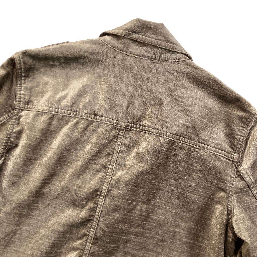 CAbi Velvet Moto Jacket Size Small Brown Artsy Boho - Picture 4 of 6